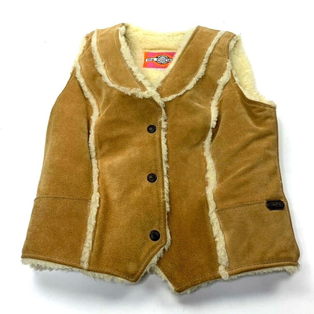 Vintage Ms. Pioneer Girls Lined Casual Vest Size 8